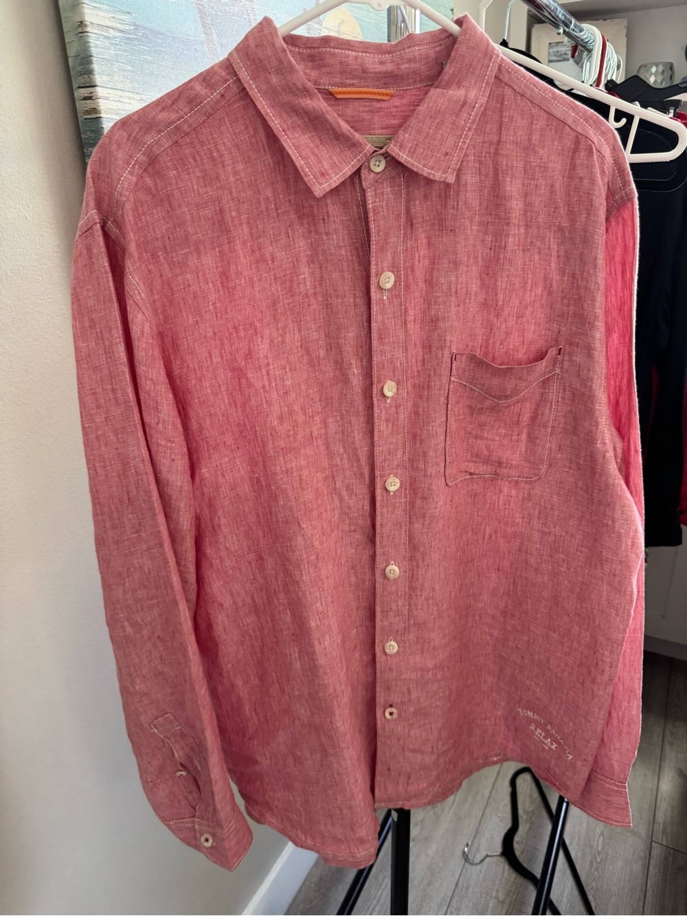 Tommy Bahama Classic Men's Long-Sleeve Button-Down Linen Shirt